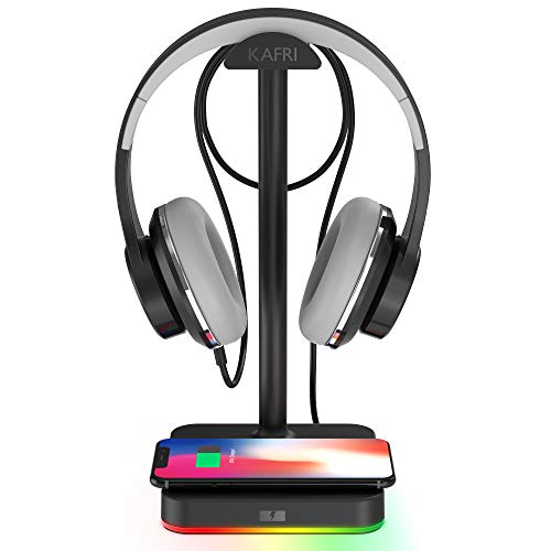 KAFRI RGB Headphone Stand with Wireless Charger
