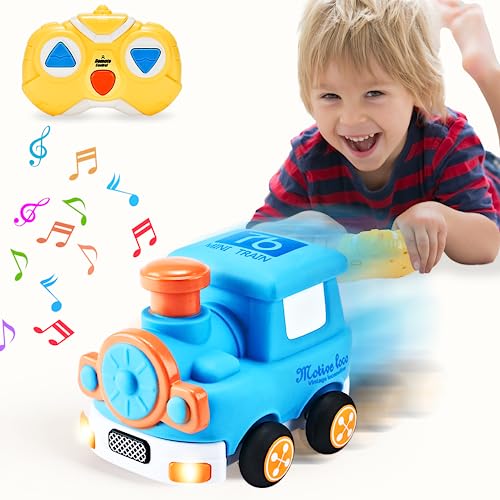 Kannove Remote Control Car for Toddlers with Train Shell