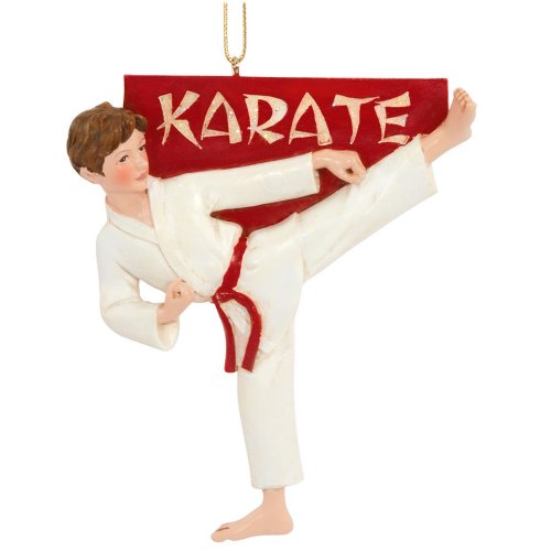 Karate Boy Christmas Ornament