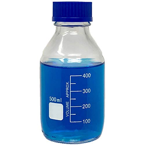 Karter Scientific 500ml Glass Round Media Storage Bottles