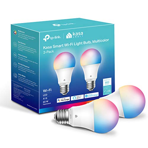 Kasa Smart Light Bulbs - Multicolor, Dimmable, WiFi Compatible