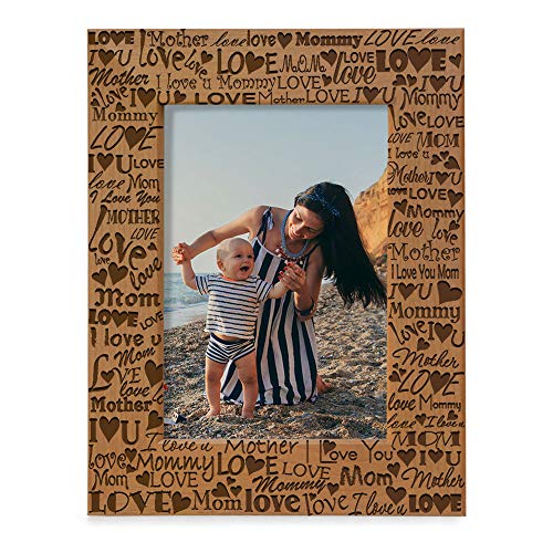KATE POSH I Love You Mom Picture Frame - A Sentimental and Personalized Gift for Moms