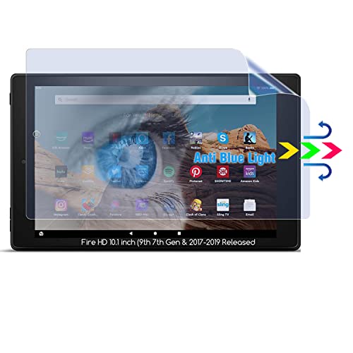 KEANBOLL 2 Pack Eyes Protection Anti-Blue Light Anti Glare Screen Protector for Fire HD 10 Tablet 10.1"