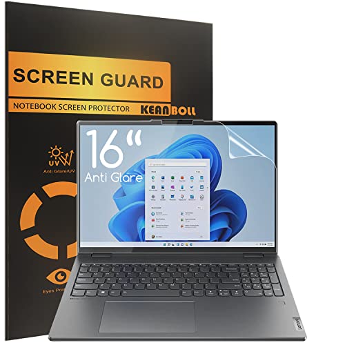 KEANBOLL 3 Pack 16" Anti Glare Matte Screen Protector for (2023 2022) New Lenovo Yoga 7 16"/Lenovo Yoga 7i 16" Touchscreen 2-in-1 Laptop,Eye Protection & Anti Fingerprint Film