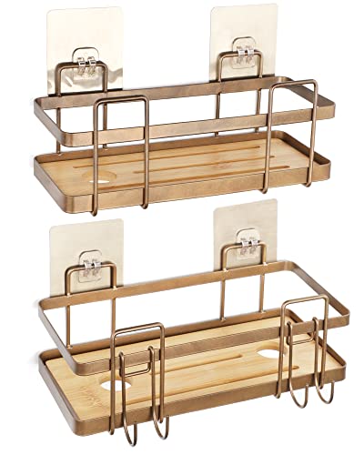 Keebofly Shower Caddy Organizer Shelf with Hooks