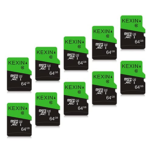 KEXIN 10 Pack 64GB Micro SD Card Memory Card