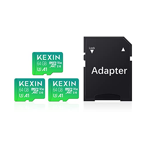 KEXIN Micro SD Card 64GB -Memory -Card + Adapter