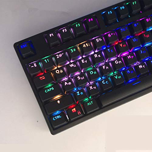 Keycap Dye Sublimated Shine Through Keyset for Cherry MX Mechanical Keyboard