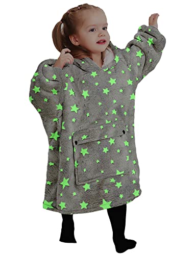 KFUBUO Wearable Blanket Hoodie for Kids