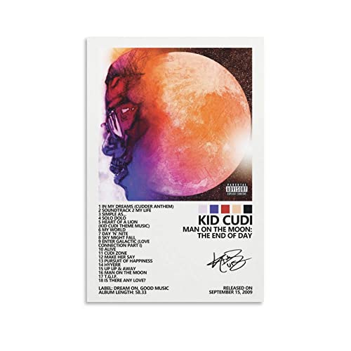 Kid Cudi Poster Man On The Moon Album Cover Poster