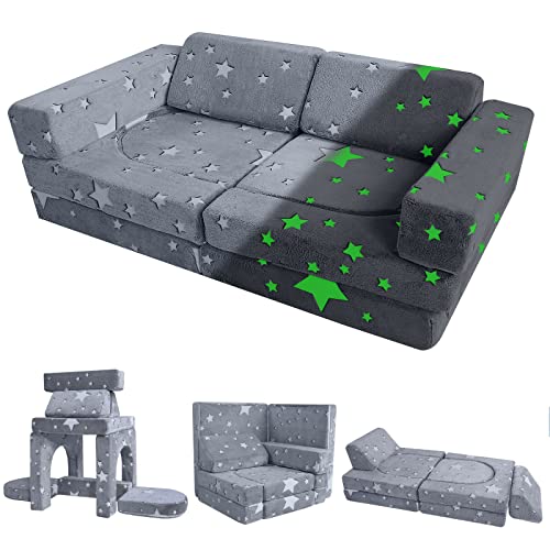 Kids Glow Sofa - MeMoreCool 10-Piece Modular Couch