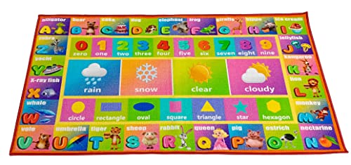 Kids Rug Carpet Playmat City Life Learn Have Fun Safe