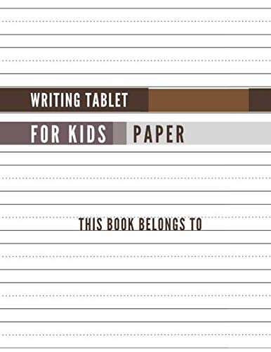 Kids Writing Tablet with Dotted Lined Sheets