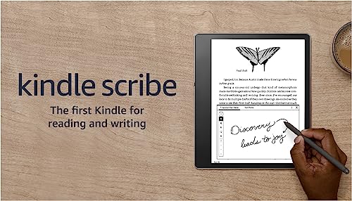 Kindle Scribe (16 GB) the first Kindle for reading, writing, journaling and sketching - with a 10.2” 300 ppi Paperwhite display, includes Basic Pen