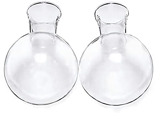 Kingbuy Bulb Glass Vase with Side-Hole
