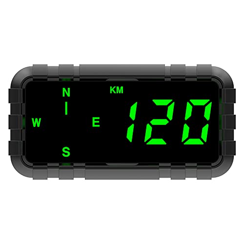 Kingneed HUD Speedometer Odometer Compass Head Up Display GPS Digital Display Big Fonts Universal for All Cars Vehicles New C3010