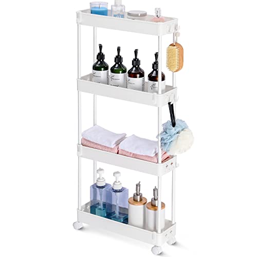 KINGRACK 4 Tier Slim Storage Cart