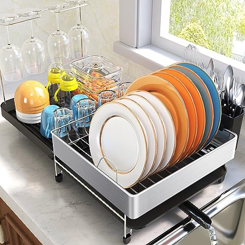 KINGRACK Dish Drying Rack - Extendable Dish Rack