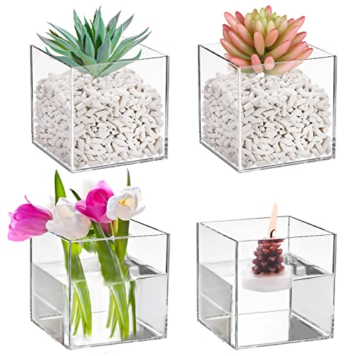 Kingrol Acrylic Vases for Flowers