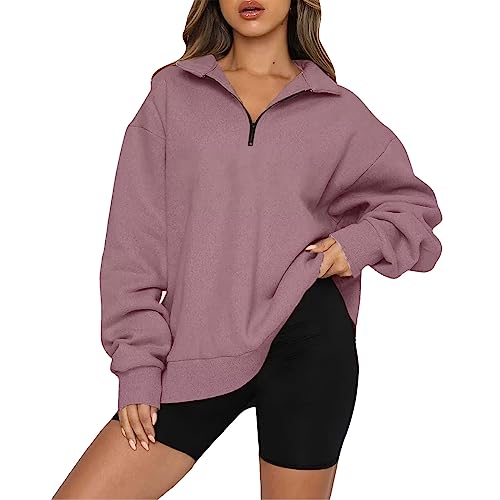 Kiosan Women's Half-Zip Oversized Sweatshirt
