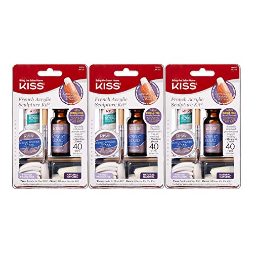 Kiss French Acrylic Sculpture Kit (3 Pack)