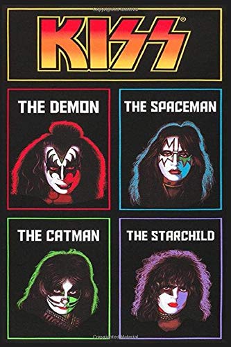 Kiss Rock Band Notebook Birthday Reminder