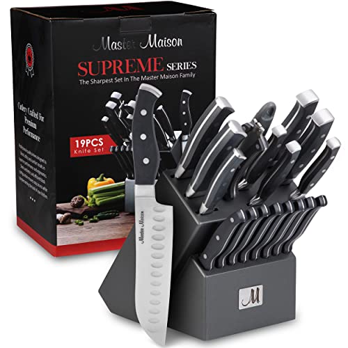 Kitchen Knife Set With Wooden Block