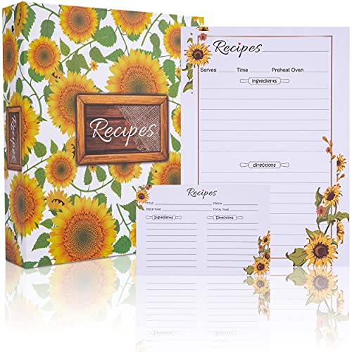 KitchenMania Sunflower Recipe Binder Kit