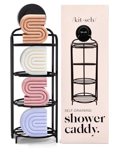 Kitsch Stainless Steel Shower Caddy with Suction Cup