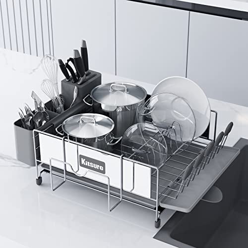 Kitsure Dish Drying Rack with Easy Installation