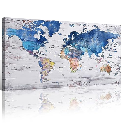 KLAKLA World Map Wall Decor