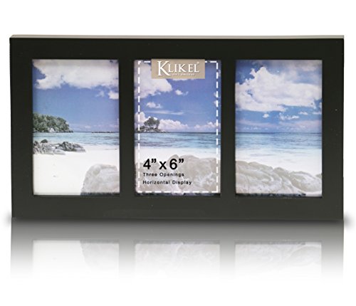 Klikel Photo Collage Frame - Black Wooden Wall Frame