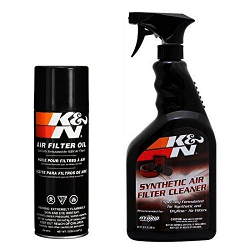 K&N Air Filter Service Kit with Cleaner and Red Oil