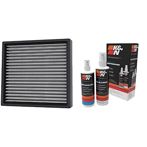 K&N Premium Cabin Air Filter & Cabin Filter Cleaning Kit: Spray Bottle Filter Cleaner and Refresher Kit; Restores Cabin Air Filter Performance; Service Kit-99-6000