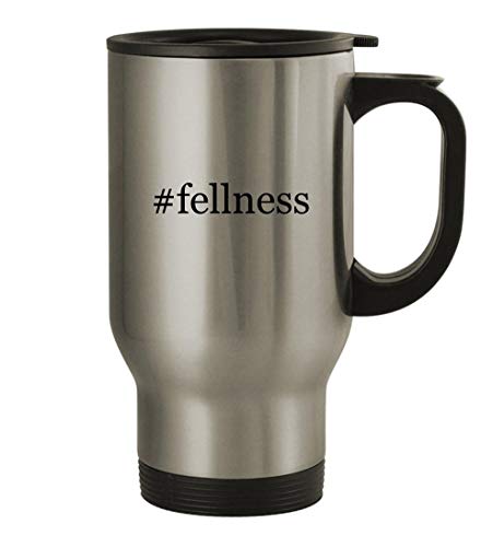 Knick Knack Gifts #fellness - 14oz Stainless Steel Travel Mug, Silver