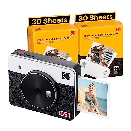 KODAK Mini Shot 3 Retro 4PASS Camera and Photo Printer