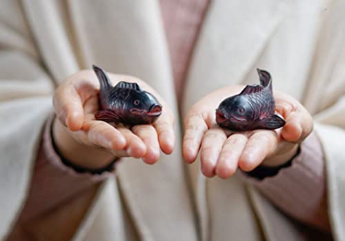 Koi Sculptures Mini Fish Decor Statues