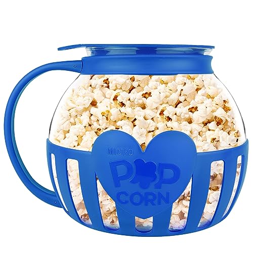 Korcci Microwave Glass Popcorn Popper
