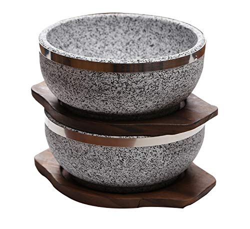 KoreArtStory Dolsot-Bibimbap Stone Bowls