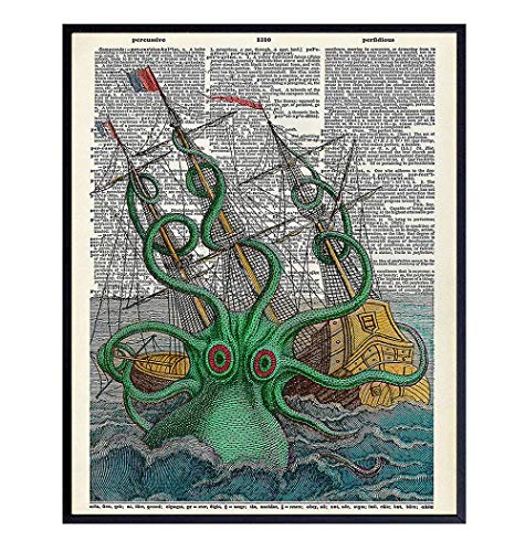 Kraken Octopus Vintage Nautical Decoration