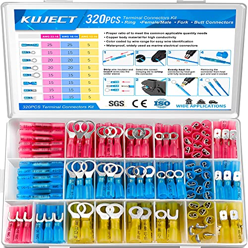 Kuject Heat Shrink Wire Connectors Kit