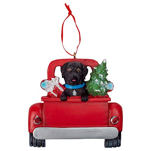 Kurt Adler Black Labrador Hanging Ornament - Charming Festive Design