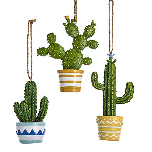 Kurt Adler Cactus Christmas Tree Ornament Set