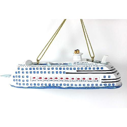Kurt Adler Cruise Ship Christmas Ornament