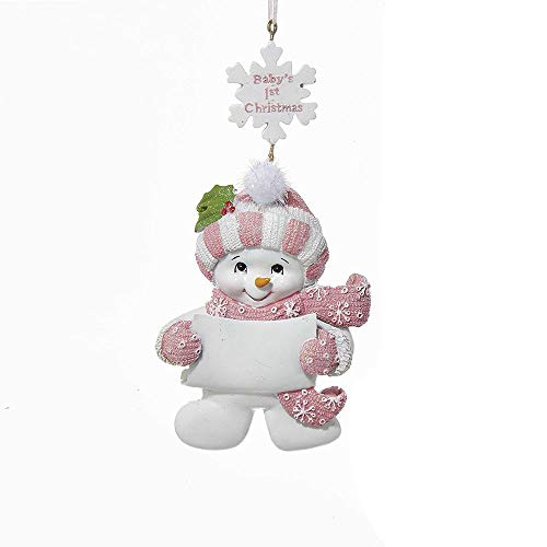 Kurt Adler Snow Baby Girl Ornament