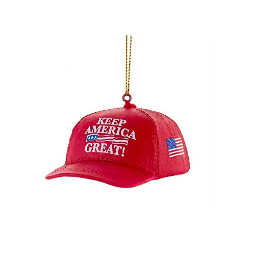 Kurt S. Adler Keep America Great Hat Christmas Ornament