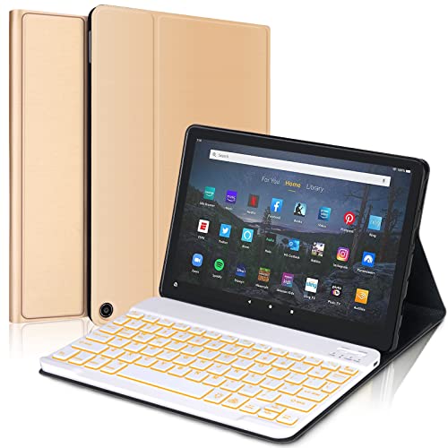 KVAGO Keyboard Case for Fire HD 10 and Fire HD 10 Plus Tablet