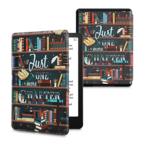 kwmobile Kindle Paperwhite Case - Library Motto Multicolor