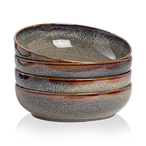 KYBSCZ 30oz Pasta Bowls Set - Ceramic Dinner Bowls