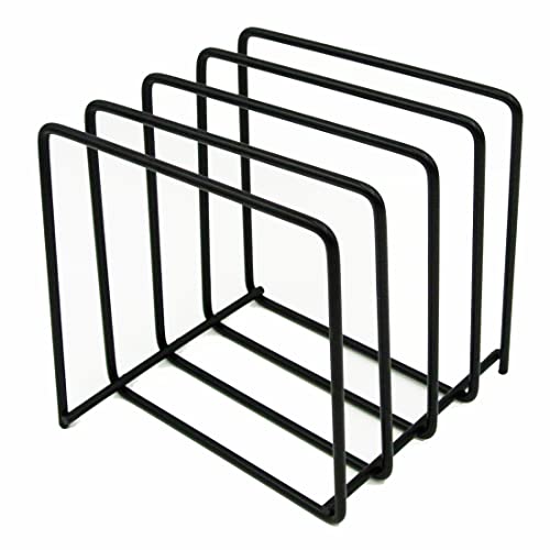 L-Premium Vinyl Record LP Storage Rack - Black